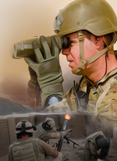 Digital art montage for an Australian Defence Force (ADF) eLearning package. 