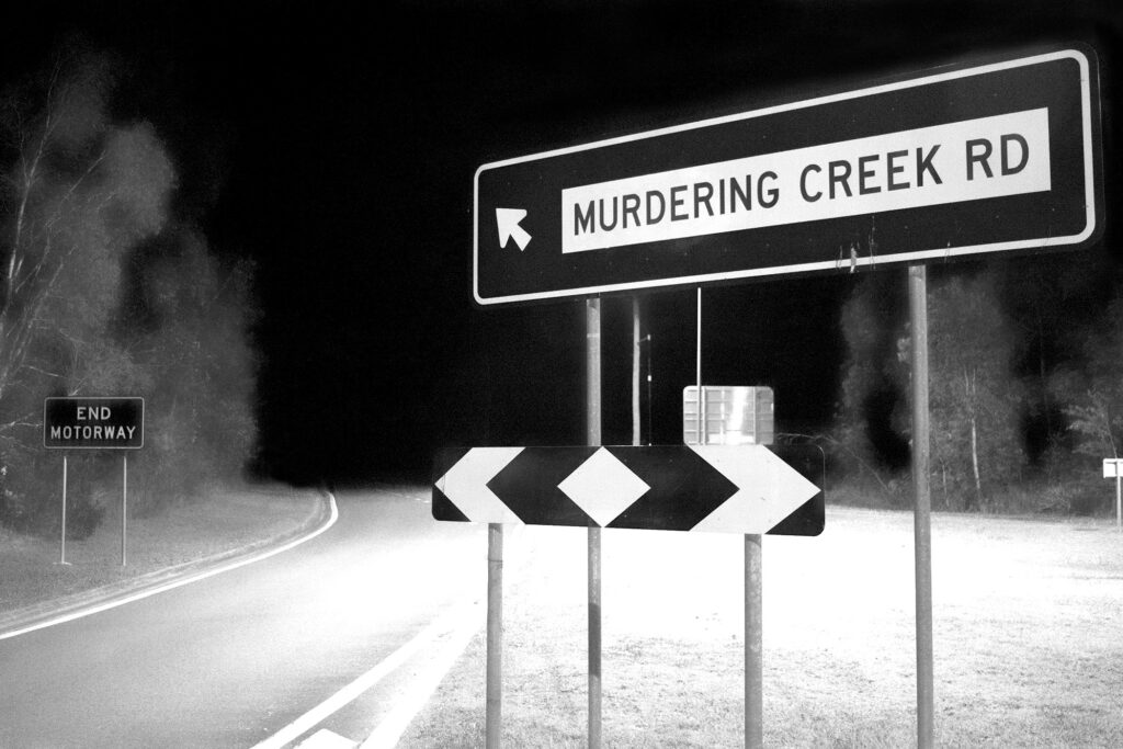 An image from a series captured for a creative project focused on the First Nations' massacre site at Murdering Creek on Queensland's Sunshine Coast.
